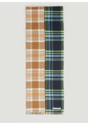 Acne Studios Check Wool Scarf - Man Scarves Multicolour One Size