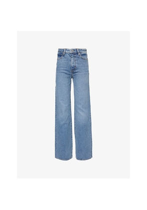 Womens Frame The Arrow High-Rise Bootcut-Leg Stretch-Denim Jeans