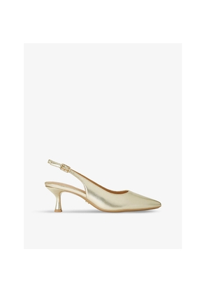 Womens Carvela Allegra Slingback Heeled Faux-Leather Pumps