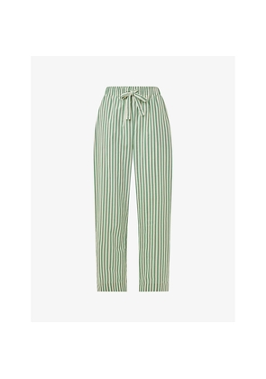 Womens Whistles Stripe-Print Relaxed-Fit Cotton Pyjama Bottoms