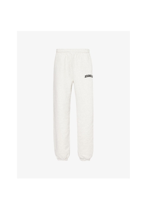 Womens Adanola Varsity Logo-Print Straight-Leg Cotton Jersey Jogging Bottoms