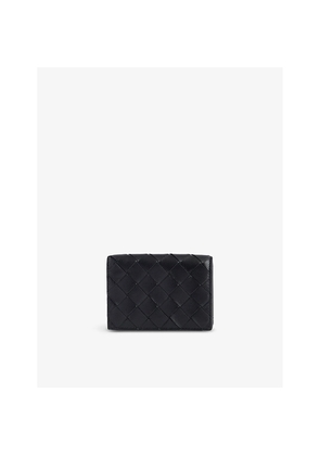 Womens Bottega Veneta Intrecciato Business Card Leather Wallet