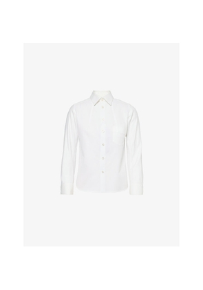 Womens Shiro Sakai Classic Standard Long-Sleeve Cotton Shirt