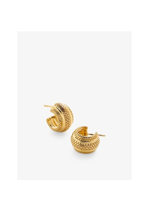Womens Monica Vinader Heirloom Small 18ct Yellow Gold-Plated Vermeil Sterling-Silver Earrings