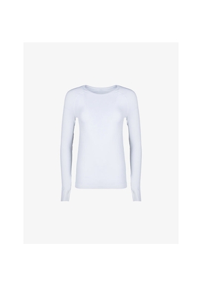 Womens Sweaty Betty Athlete Seamless Long-Sleeve Stretch-Woven Top