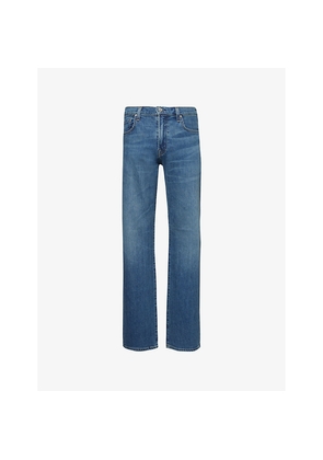 Mens Citizens Of Humanity Elijah Brand-Patch Straight-Leg Relaxed-Fit Stretch-Denim Jeans