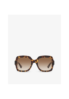 Gucci Gg1337S Rectangle-Frame Acetate Sunglasses