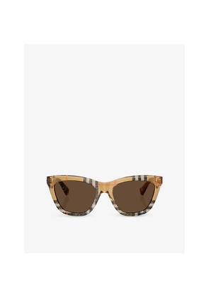 Womens Burberry Be4435 Cat-Eye Acetate Sunglasses