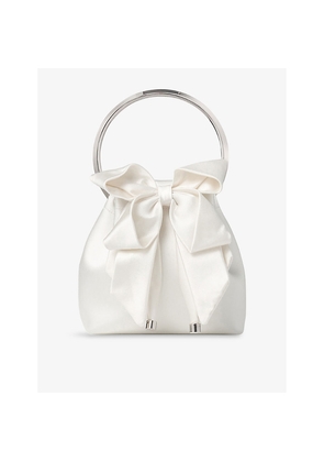 Womens Jimmy Choo Bon Bon Mini Satin Top-Handle Bag