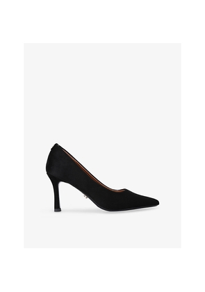 Womens Carvela Corletta Logo-Embellished Woven Heeled Courts