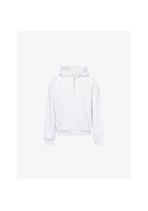 Mens The Couture Club Raw Seam Logo-Print Cotton Hoody