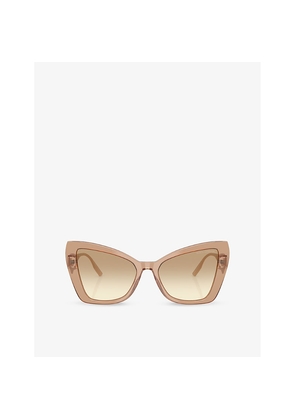 Womens Dolce & Gabbana Dg4489 Cat-Eye Acetate Sunglasses