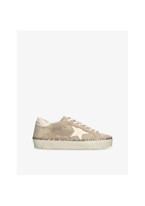 Womens Golden Goose Hi Star 15711 Glitter-Embellished Suede Low-Top Trainers