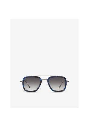 Dita D4000418 Aviator-Frame Metal Sunglasses