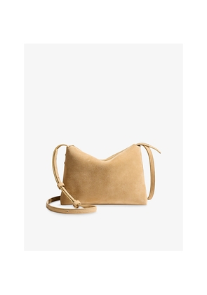 Womens Khaite Lina Medium Suede Cross-Body Bag