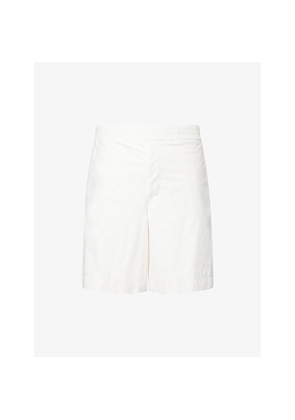 Mens Bottega Veneta Papery Two-Slip-Pockets Leather Shorts