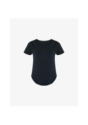 Womens Sweaty Betty Breathe Easy Running Short-Sleeve Stretch-Woven T-Shirt