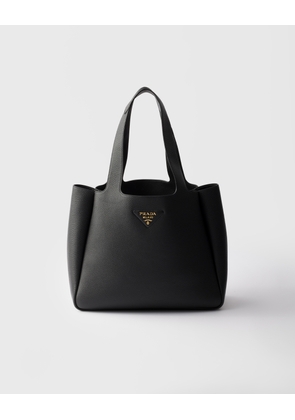 Medium leather tote bag