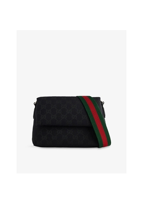 Mens Gucci Gg Small Canvas Cross Body Bag