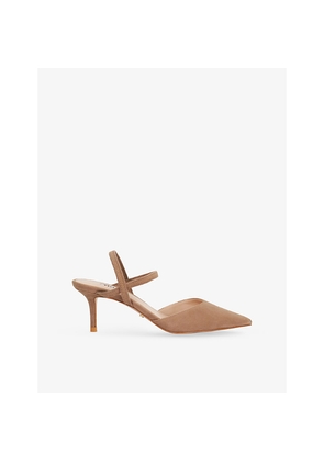 Womens Dune Classical Suede Slingback Courts