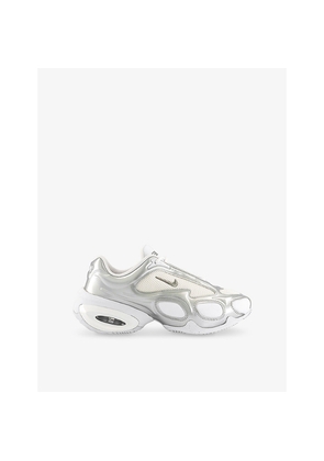 Womens Nike Air Max Muse Leather and Woven Low-Top Trainers