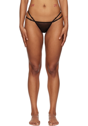 Nensi Dojaka Black Heart Thong