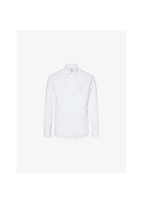 Mens Sunspel Oxford Long-Sleeve Cotton Shirt