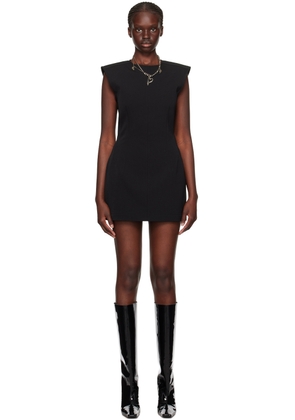 Acne Studios Black Round Neck Minidress