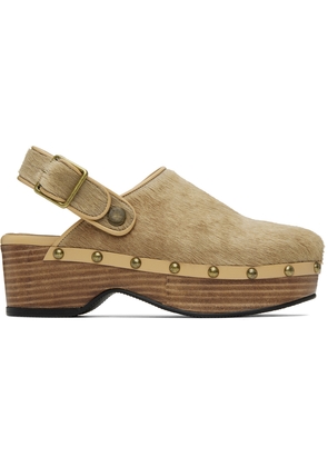 NEUTE Beige Valentina Clogs