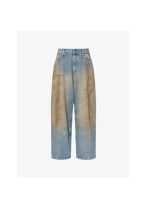 Mens Acne Studios Penicillin Wide-Leg Denim Jeans