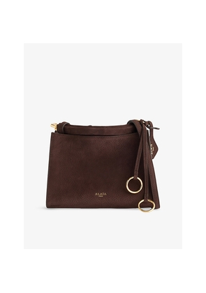 Womens Alaia Le Click Square Small Leather Shoulder Bag