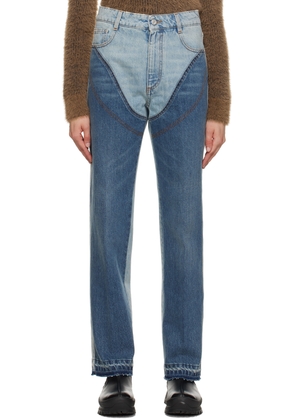 Stella McCartney Blue Paneled Jeans