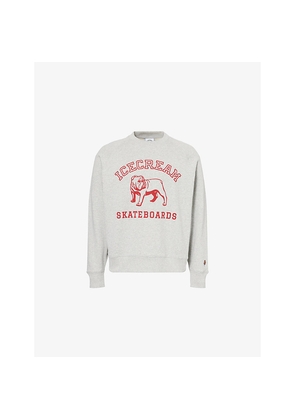 Mens Icecream Bulldog Crewneck Cotton-Jersey Sweatshirt