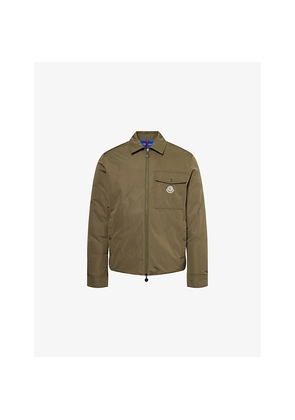 Mens Moncler Vigeon Woven-Down Shirt Jacket