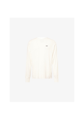 Mens Saint MXXXXXX Embroidered Waffle-Texture Cotton T-Shirt