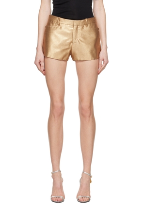 TOM FORD Gold Mini Shorts