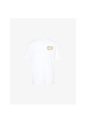 Mens Billionaire Boys Club Script Logo Crewneck Cotton-Jersey T-Shirt