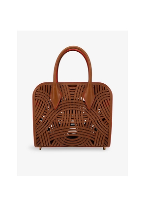 Womens Christian Louboutin Eloise Medium Woven-Leather Tote Bag