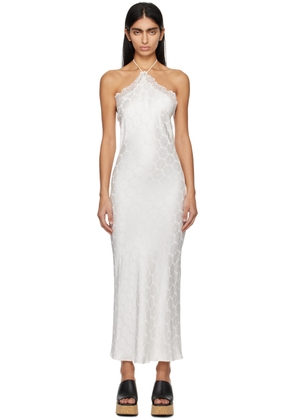 Stella McCartney White Jacquard Midi Dress