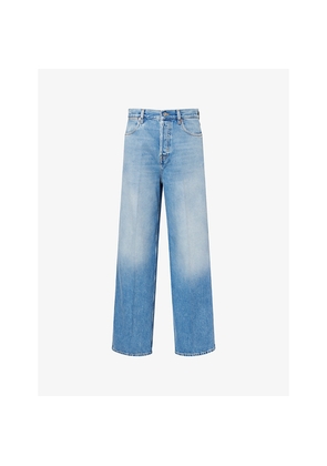 Womens Gucci Wide-Leg Petite-Fit Denim Jeans
