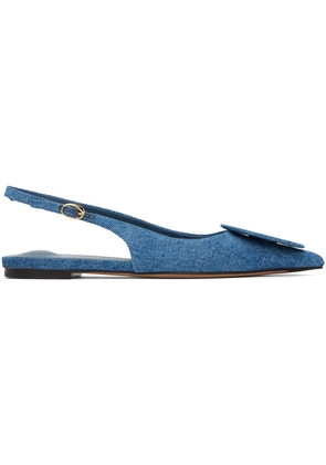 JACQUEMUS Blue 'Les slingbacks Duelo plates' Ballerina Flats