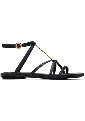 JACQUEMUS Black Les Classiques 'Les sandales Pralu plates' Sandals