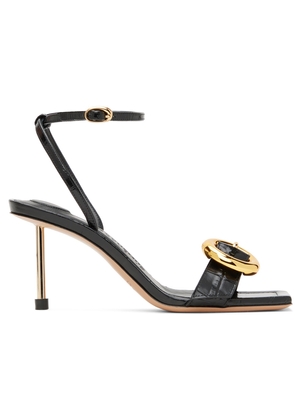 JACQUEMUS Black Les Sculptures 'Les sandales Regalo' Heeled Sandals