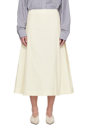 Studio Nicholson Off-White Centro Midi Skirt