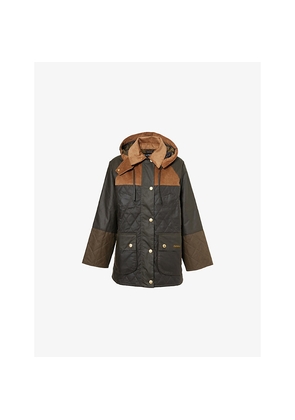Womens Barbour Imelda Hooded Waxed-Cotton Jacket