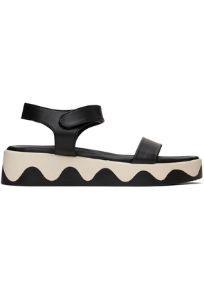 Ancient Greek Sandals Black Salamina Sandals