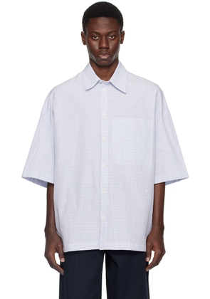 Bottega Veneta Blue Check Shirt