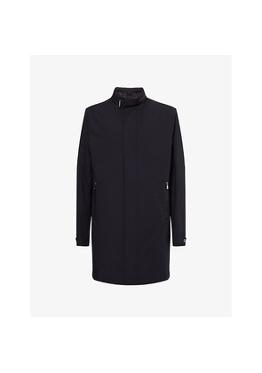 Mens Corneliani Concealed-Hood Detachable-Lining Waterproof Jacket