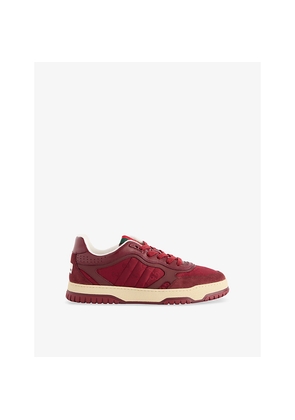 Mens Gucci Re-Web Suede and Shell Mid-Top Trainers