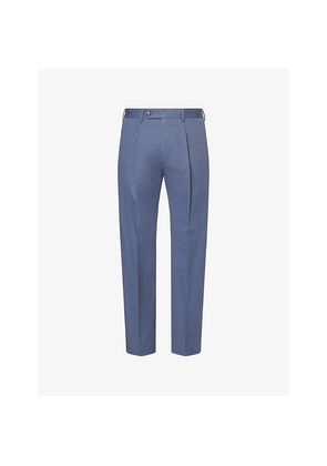 Mens Paul Smith Regular-Fit Tapered-Leg Stretch-Cotton Trousers